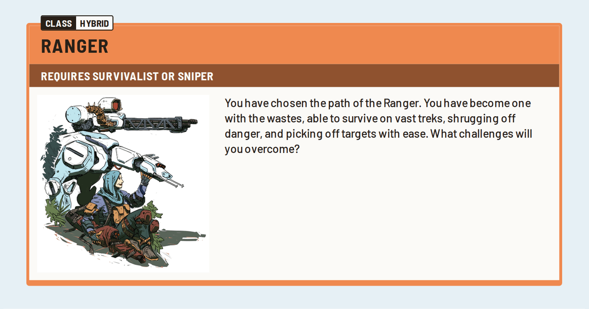 Ranger - Class - Salvage Union System Reference Document