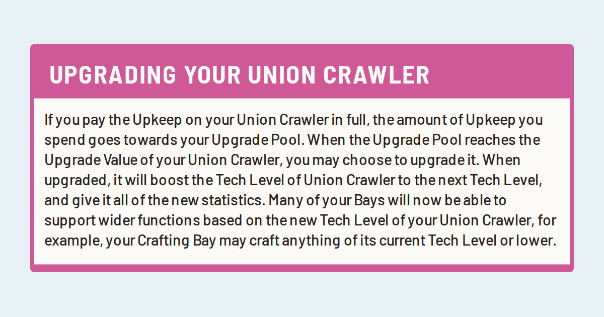 Upgrading Control Guid Upgrading your Union Crawler - Guide - Salvage Union System Reference ...